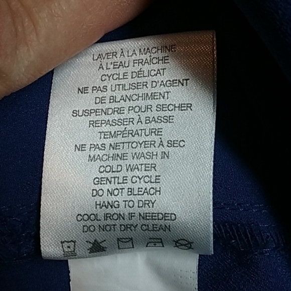 Paraphrase Long Sleeve Hi-Lo Button Up Blouse XL - Picture 7 of 8